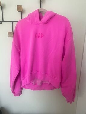 GAP Women's Hot Pink Oversized Hoodie